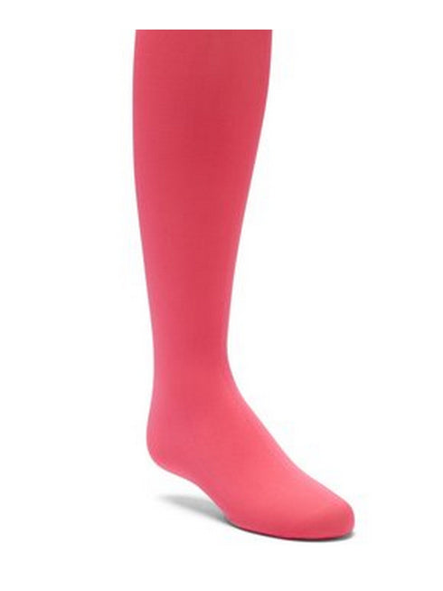 Little Girls Hot Pink Solid Color Stretchy Soft Footed Tights 1-7 - SophiasStyle.com