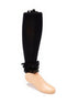 Girls Black Solid Color Ruffle Lace Trim Stylish Tights 1-15 - SophiasStyle.com