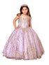 Girls Emerald Green Floral Appliques Ball Gown 3-16 - SophiasStyle.com
