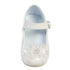 Lito Little Girl White Joyce Flower Bow Strap Dress Shoes 4-6 Toddler - SophiasStyle.com
