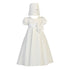 Lito Baby Girls White Floral Jacquard Christening Easter Hat Dress Set 0-18M - SophiasStyle.com