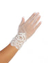 Tip Top Kids Girls White Lace Mesh Gloves - SophiasStyle.com