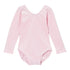 Little Girls Pink Long Sleeve Cotton Spandex Gym Dance Leotard 0-7 - SophiasStyle.com