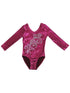 Girls Hot Pink Long Sleeve Rhinestone Competition Leotard 1T-10 - SophiasStyle.com