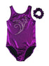Girls Purple Glitter Rhinestone Lily Dancewear Leotard 9M-8 - SophiasStyle.com
