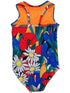 Girls Orange Multi Flower Print T-Back Sleeveless Leotard 9M-8 - SophiasStyle.com