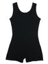 Girls Black Cotton One-Piece Gymnastic Training Leotard 9M-8 - SophiasStyle.com