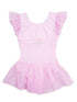 Girls Pink Rhinestone Chiffon Skirted Leotard 9M-8 - SophiasStyle.com