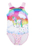 Girls Pink Unicorn Rainbow Star Leotard 9M-10 - SophiasStyle.com