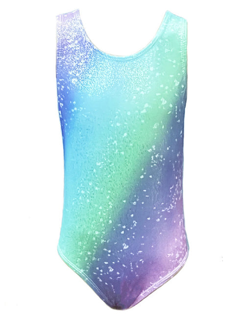 Little Girls Rainbow Hair Band Tank Leotard 1T-8 - SophiasStyle.com