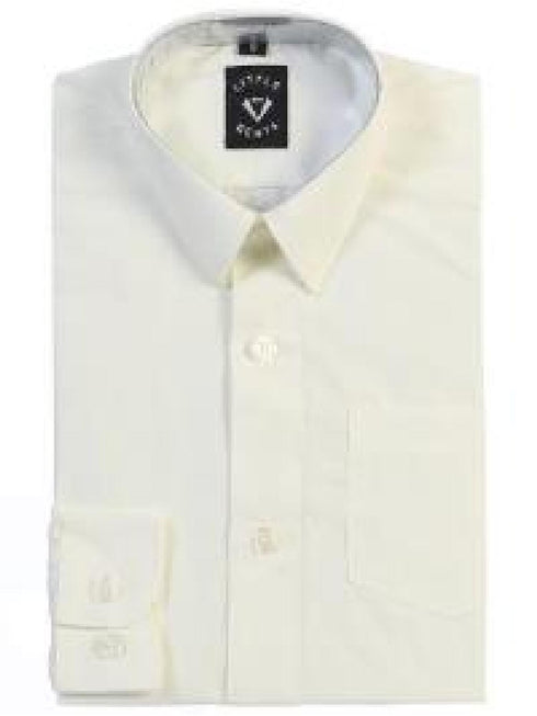 Boys Long Sleeve Button Up Pocket Formal Dress Shirt 6M-20 Husky - SophiasStyle.com