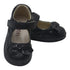 Angel Baby Girls Black Quilted Strap Bow Mary Jane Shoes 1-3 Baby - SophiasStyle.com