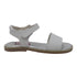 L'Amour Girls White Open Toe Strap Leather Sandals 11-4 Kids - SophiasStyle.com