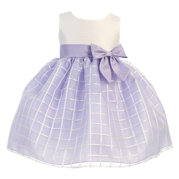 Lito Big Girls Lilac Poly Silk Embroidered Organza Easter Dress 7-12 - SophiasStyle.com