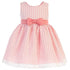 Swea Pea & Lilli Big Girls Coral Burnout Squares Organza Easter Dress 7-12 - SophiasStyle.com