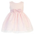 Swea Pea & Lilli Little Girls Pink Burnout Squares Organza Easter Dress 2T-6 - SophiasStyle.com