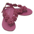 L'Amour Girls Fuchsia Flower Blossom Accent Buckle Thong Sandals 7-10 Toddler - SophiasStyle.com