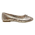 L'Amour Girls Silver Perforated Ballet Flats Casual Shoes 11-4 Kids - SophiasStyle.com