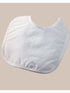 Little Things Mean A Lot Baby Boys White Polycotton Screened Cross Large Bib - SophiasStyle.com