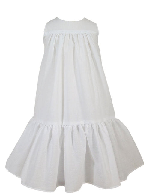 Little Things Mean A Lot Baby Girls White 20 Inches Ruffle Baptism Slip 3-24M - SophiasStyle.com