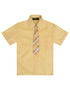 Rafael Boys Banana Tie Short Sleeve Dress Shirt 2T-20 - SophiasStyle.com