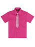 Rafael Boys Banana Tie Short Sleeve Dress Shirt 2T-20 - SophiasStyle.com