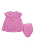 Baby Girls Multi Color Crochet Sweater Diaper Cover 2 Pc Set Newborn - SophiasStyle.com