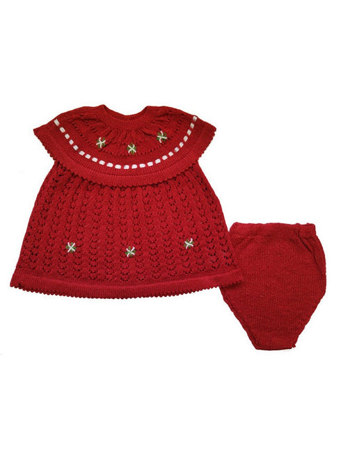 Baby Girls Multi Color Crochet Sweater Diaper Cover 2 Pc Set Newborn - SophiasStyle.com