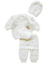 Unisex Baby Multi Color Crochet Hat Sweater Pant 3 Pc Set Newborn - SophiasStyle.com