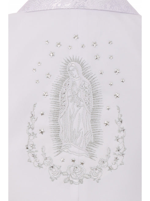 Rain Kids Baby Boys White Virgin Mary Embroidery Baptism Tuxedo Suit 3-24M - SophiasStyle.com