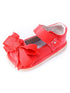 Mooshu Trainers Little Girls Red Squeaky Cute Bow Mary Jane Shoes 5-9 Toddler - SophiasStyle.com