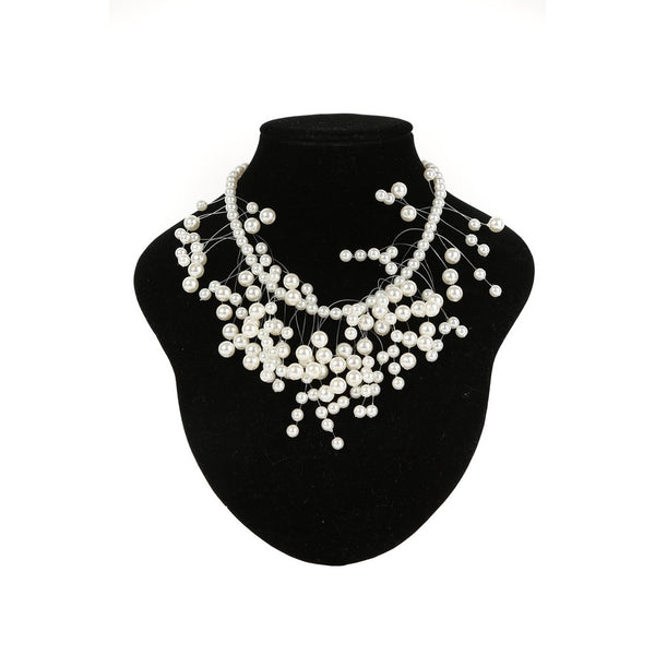 Cinderella Couture Elegant Multi Pearl Necklace - SophiasStyle.com