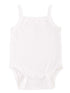 Little Things Mean A Lot Baby Girls White Bamboo Camisole Bodysuit 3-24M - SophiasStyle.com