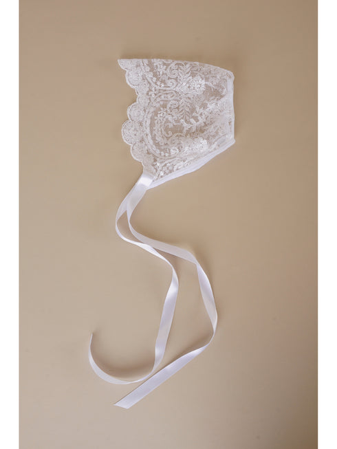 Baby Girls White Lillian Christening Gown Newborn-24M - SophiasStyle.com