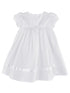 Baby Girls White Embroidered Satin Ribbon Headband Sarah Christening Dress 3-24M - SophiasStyle.com
