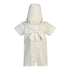 Lito Baby Boys White Poly Cotton Sailor Outfit Baptism Easter Set 0-24M - SophiasStyle.com