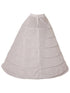 Cinderella Couture Girls White 6 Loops 42 Inches Extra Long Petticoat One Size - SophiasStyle.com