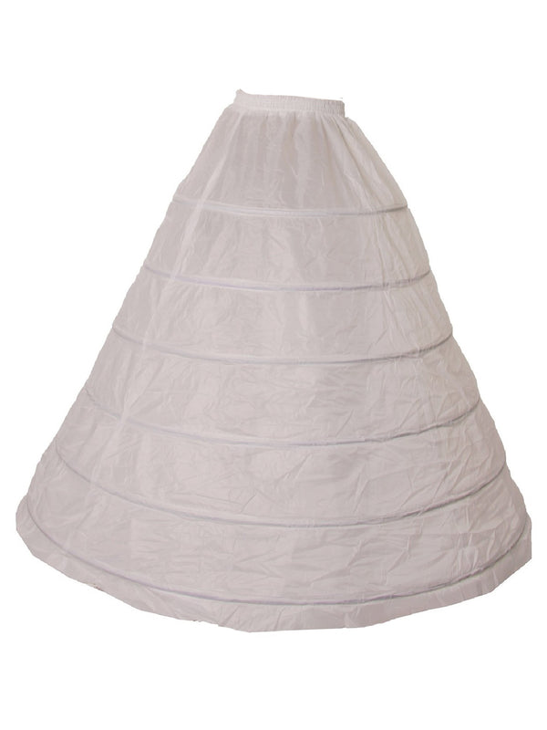 Cinderella Couture Girls White 6 Loops 42 Inches Extra Long Petticoat One Size - SophiasStyle.com