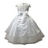 Petite Adele Big Girls White Eyelash Lace Organza Communion Dress 8-12 - SophiasStyle.com
