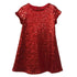 Big Girls Red Sparkle Sequin Katy Short Sleeve Shift Party Dress 8-12 - SophiasStyle.com