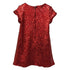 Little Girls Red Sparkle Sequin Katy Short Sleeve Shift Party Dress 2-6 - SophiasStyle.com