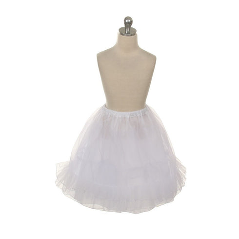 Kids Dream White Triple Layer Petticoat Slip Girls 4-10 - SophiasStyle.com