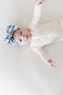 printed-fab-denim-daisy Baby Bling Bows clips headbands - Sophia's Style-