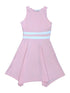 Petite Adele Big Girls Dual Stripe Hanky Hem Junior Bridesmaid Dress 8-16 - SophiasStyle.com