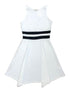 Petite Adele Big Girls Dual Stripe Hanky Hem Junior Bridesmaid Dress 8-16 - SophiasStyle.com