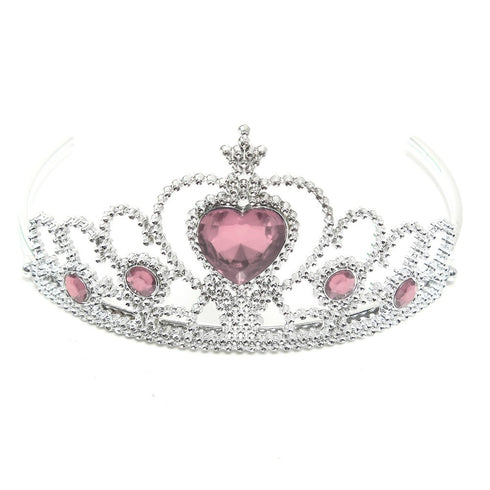 Rainkids Big Girls Pink Rhinestones Sparkly Tulle Tiara Princess Dress 8-12 - SophiasStyle.com