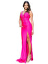 Bliss Sparkle Embellishments Deep Slit Long Dress for Women, Sizes XS-3XL - SophiasStyle.com