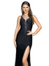 Bliss Sparkle Embellishments Deep Slit Long Dress for Women, Sizes XS-3XL - SophiasStyle.com