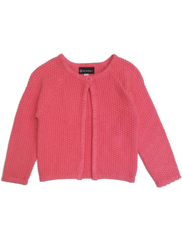 Sprockets Girls Pink Sweater Cardigan Swing Knit Long Sleeve, Sizes 3T-6X - SophiasStyle.com