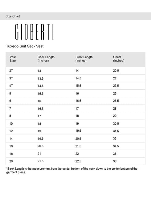 Gioberti Boy's 2 Piece Set Vest Flat Front Dress Pants Outfit, Sizes 2T-20 - SophiasStyle.com